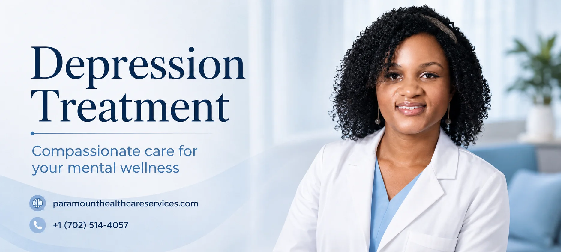 Compassionate doctor offering depression treatment at Paramount Healthcare Services in Las Vegas